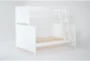 Luca White Twin Over Full Wood Bunk Bed - Side