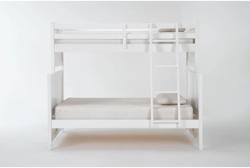 Luca White Twin Over Full Wood Bunk Bed