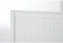 Luca White Full Wood Panel Bed With Single 3-Drawer Storage Unit - Detail