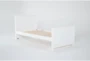 Luca White Twin Wood Panel Bed - Side