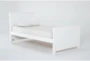 Luca White Twin Wood Panel Bed - Signature
