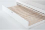 Luca White Twin Wood Panel Bed With Trundle - Detail