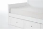 Luca White Twin Daybed With 3-Drawer Storage Unit - Detail