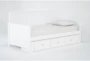 Luca White Twin Daybed With 3-Drawer Storage Unit - Side