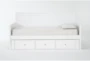 Luca White Twin Daybed With 3-Drawer Storage Unit - Signature