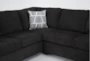 Colby Smoke 128" 3 Piece Sectional with Right Arm Facing Tux & Left Arm Facing Chaise & Storage Ottoman - Detail