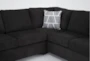Colby Smoke 128" 3 Piece Sectional with Right Arm Facing Chaise & Left Arm Facing Corner Chaise - Detail