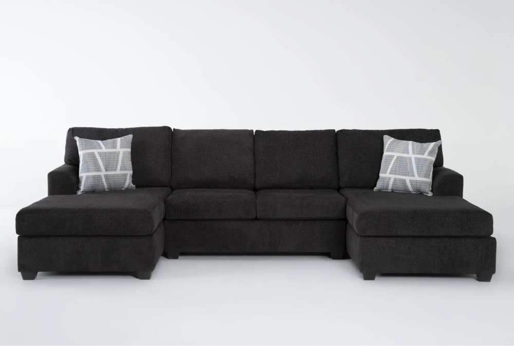 Colby Smoke 3 Piece Sectional with Right Arm Facing & Left Arm Facing Chaises