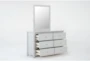 Luca Grey 6-Drawer Dresser/Mirror - Side