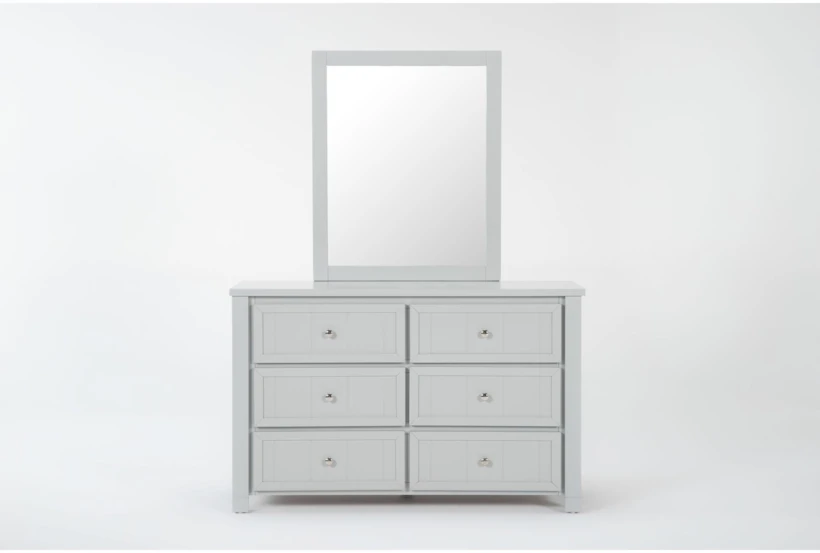 Luca Grey 6-Drawer Dresser/Mirror - 360