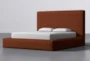 Porto Ginger California King Upholstered Storage Bed By Nate Berkus + Jeremiah Brent - Side
