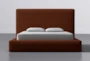 Porto Ginger California King Upholstered Storage Bed By Nate Berkus + Jeremiah Brent - Signature