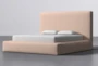 Porto Sand California King Upholstered Storage Bed By Nate Berkus + Jeremiah Brent - Side