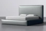 Porto Navy California King Upholstered Storage Bed By Nate Berkus + Jeremiah Brent - Side