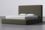 Porto Bark California King Upholstered Storage Bed By Nate Berkus + Jeremiah Brent - Side