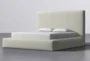 Porto White California King Upholstered Storage Bed By Nate Berkus + Jeremiah Brent - Side