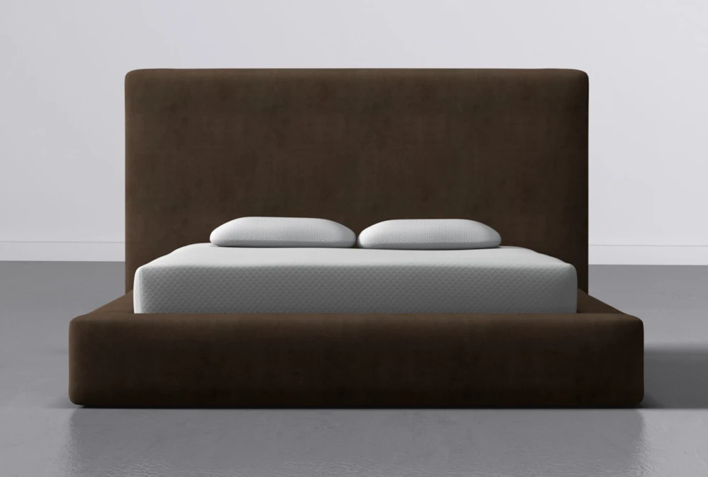Porto Chocolate California King Upholstered Storage Bed By Nate Berkus + Jeremiah Brent