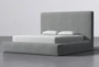 Porto Cinder California King Upholstered Storage Bed By Nate Berkus + Jeremiah Brent - Side
