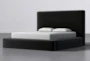 Porto Coal California King Upholstered Storage Bed By Nate Berkus + Jeremiah Brent - Side