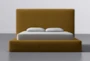 Porto Yellow California King Upholstered Storage Bed By Nate Berkus + Jeremiah Brent - Signature