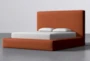 Porto Rust California King Upholstered Storage Bed By Nate Berkus + Jeremiah Brent - Side