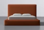 Porto Rust California King Upholstered Storage Bed By Nate Berkus + Jeremiah Brent - Signature