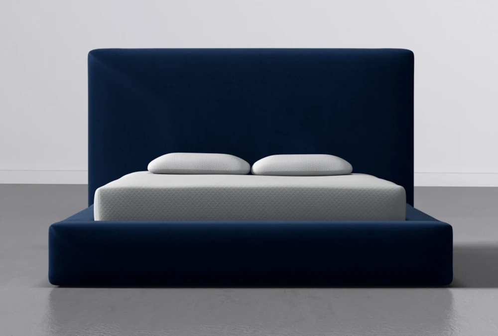 Porto Blue California King Upholstered Storage Bed By Nate Berkus + Jeremiah Brent