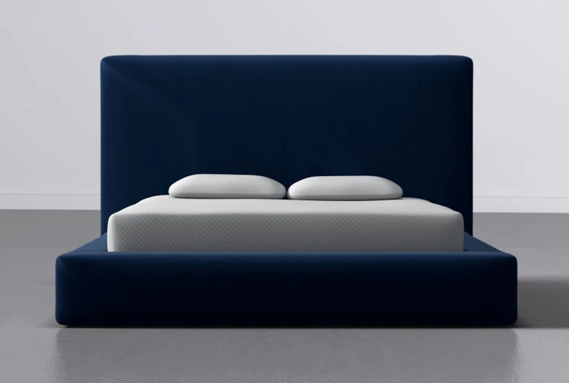 Porto Blue California King Upholstered Storage Bed By Nate Berkus + Jeremiah Brent - 360