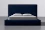 Porto Blue California King Upholstered Storage Bed By Nate Berkus + Jeremiah Brent - Signature