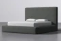 Porto Fog California King Upholstered Storage Bed By Nate Berkus + Jeremiah Brent - Side