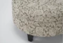 Perch II Fabric Penelope Herb Medium Round Storage Ottoman - Detail