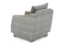 Carlyle Outdoor 3 Piece Conversation Set With Charcoal Grey Sunbrella Cushions - Detail