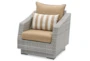 Carlyle Outdoor 5 Piece Chair + Ottoman Conversation Set With Maxim Beige Sunbrella Cushions - Detail
