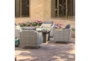 Carlyle Outdoor 5 Piece Lounge Chair + Square Firepit Conversation Set With Charcoal Grey Sunbrella Cushions - Detail