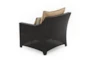 Sagrada Outdoor 5 Piece Chair + Ottoman Conversation Set With Maxim Beige Cushions + Woven End Table - Detail