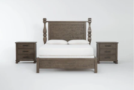 Caden King 3 Piece Bedroom Set With 2 3 Drawer Nightstands