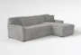 Aspen Sterling Foam Modular Reversible Sofa Chaise W/Storage Ottoman - Side