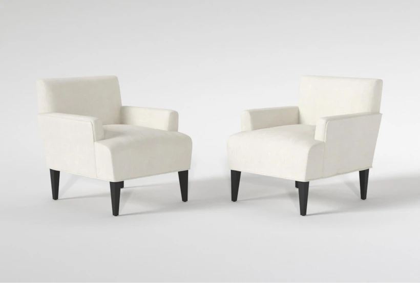 Aspen Sterling Linen 33" Accent Chair Set Of 2 - 360