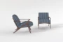 Chill III 28" Frisco Indigo Accent Chair Set Of 2 - Side