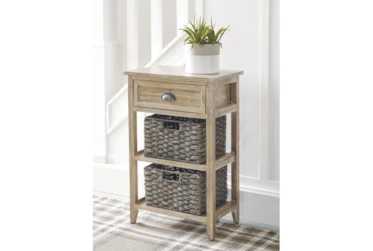 Oslyn Light Brown Accent Table