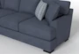 Santo Foam  181" 4 Piece Blue Sectional With Left Arm Facing Oversized Chaise - Detail