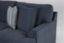 Santo Foam  Blue 145" 3 Piece Blue Sectional With Left Arm Facing Sofa - Detail