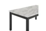 Leslie 68" Faux Marble Dining Table - Detail