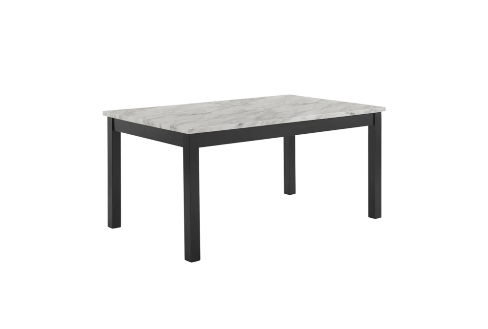 Leslie 68" Faux Marble Dining Table