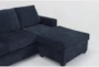 Bonaterra Midnight Blue 97" Sofa with Reversible Chaise - Detail
