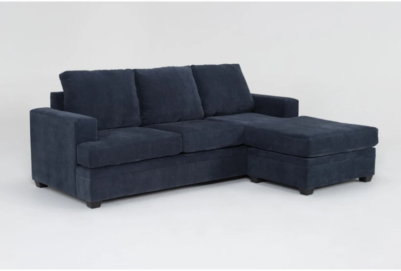 Bonaterra Midnight Blue 97" Queen Sleeper Sofa with Reversible Chaise - 360