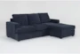 Bonaterra Midnight Blue 97" Queen Sleeper Sofa with Reversible Chaise - Signature