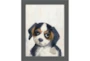 14X18 Beagle With Grey Frame - Signature