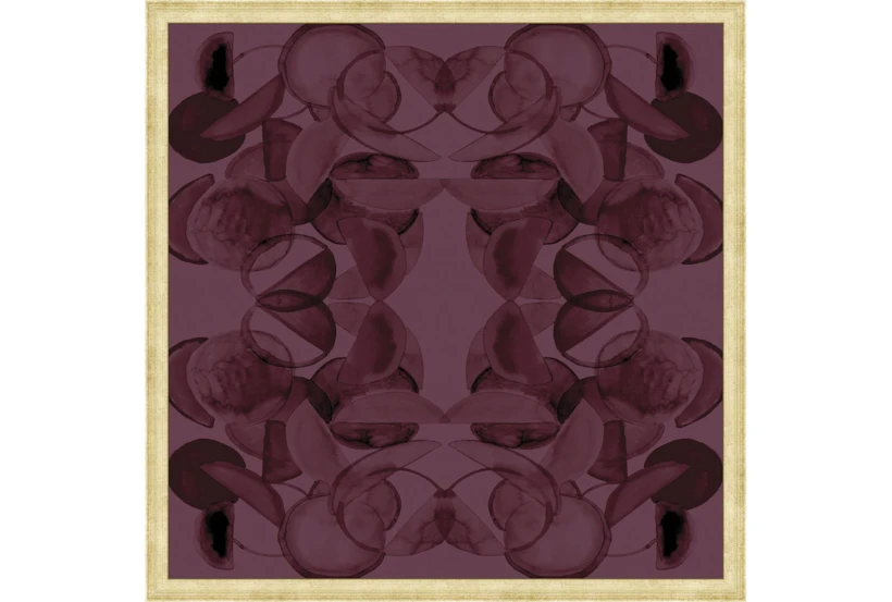 26X26 Moody Fruit Merlot With Gold Frame - 360