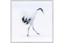 38X38 Graceful Egret I With Silver Frame - Signature